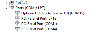USB ovladač pro OPN2001 vytvoří virtuální COM port