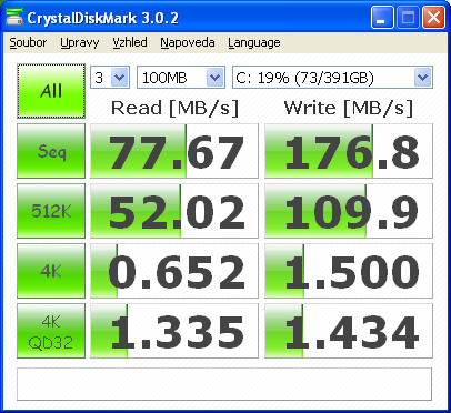 Test CrystalDiskMark